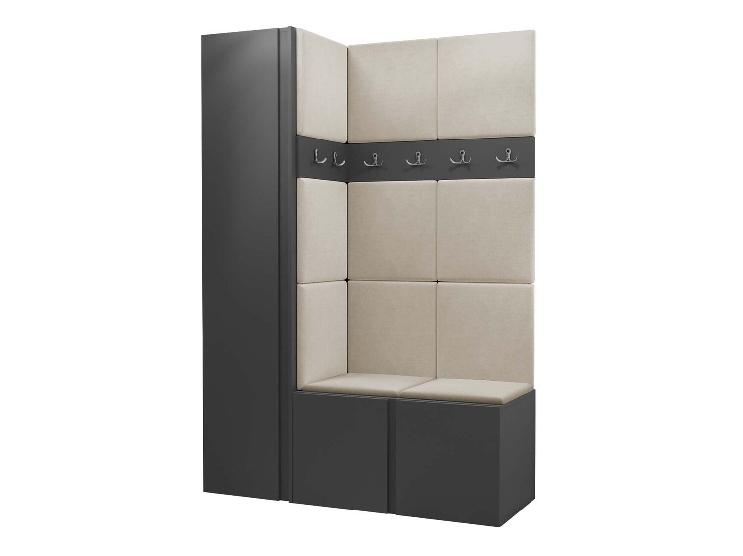 Meuble d'entrée Pinis IX (Graphite)