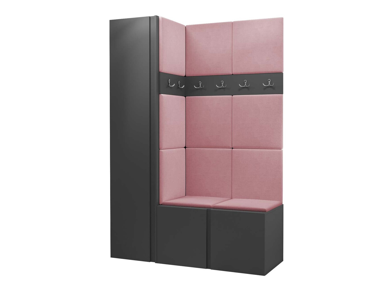 Meuble d'entrée Pinis IX (Graphite)