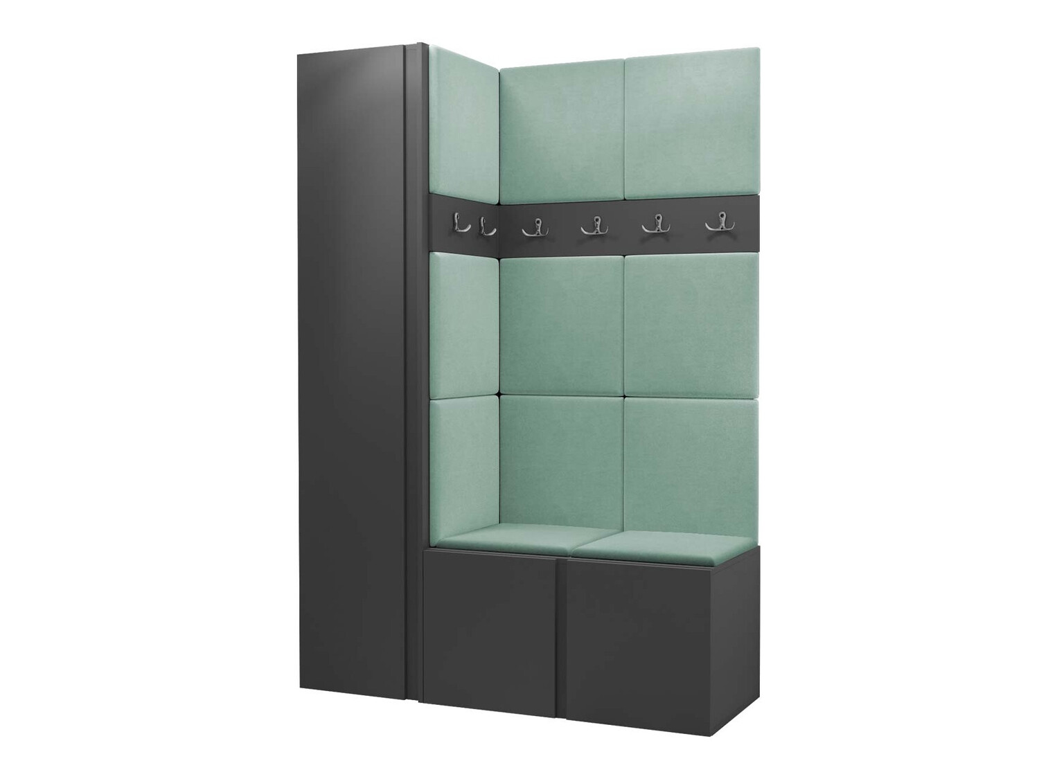 Meuble d'entrée Pinis IX (Graphite)