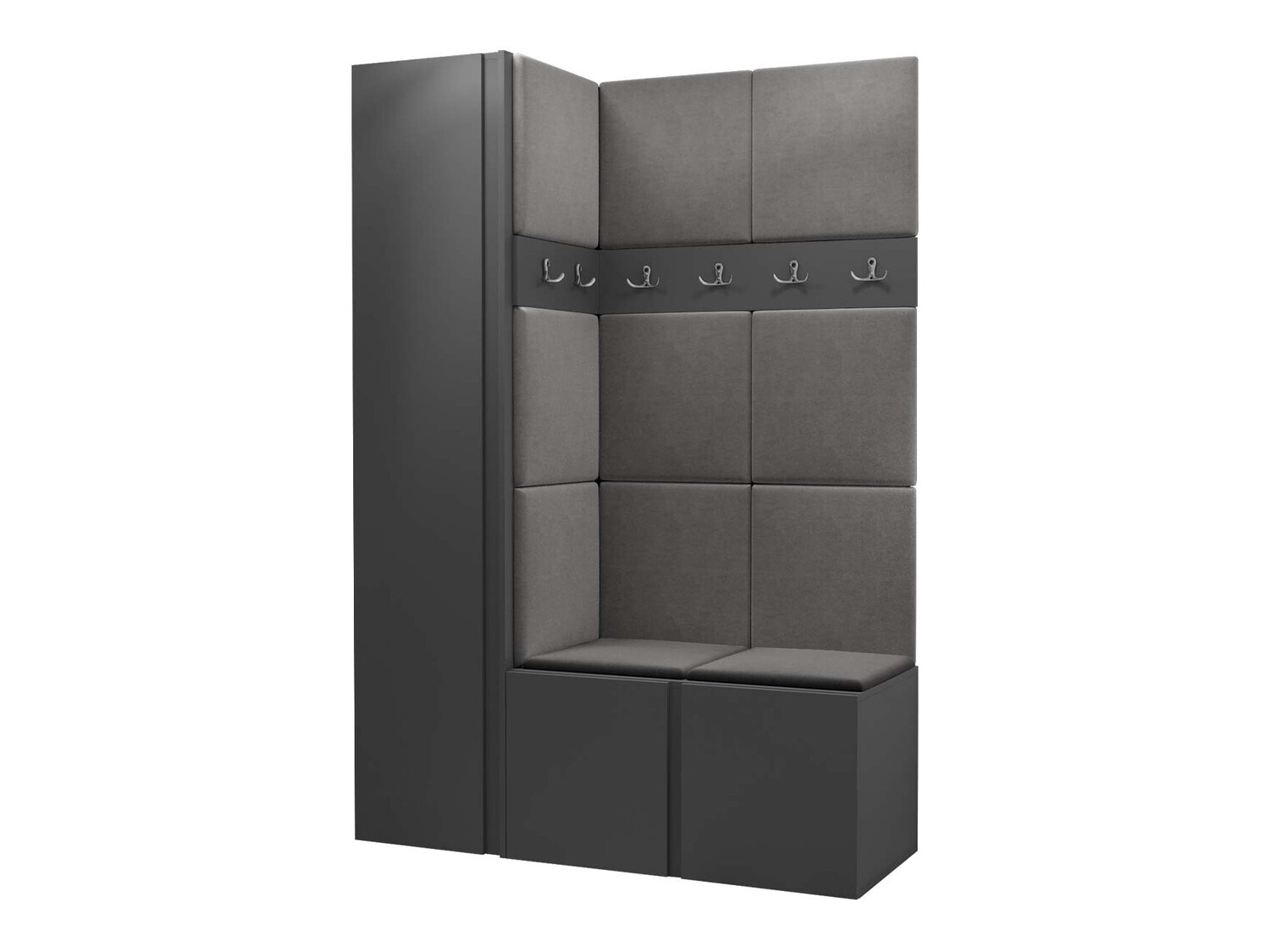 Meuble d'entrée Pinis IX (Graphite)