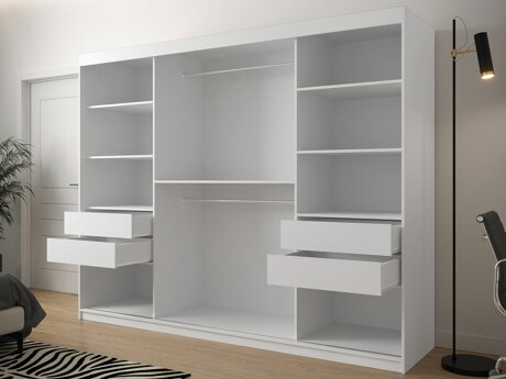 Armoire Hartford 317 (Blanc + Noir)