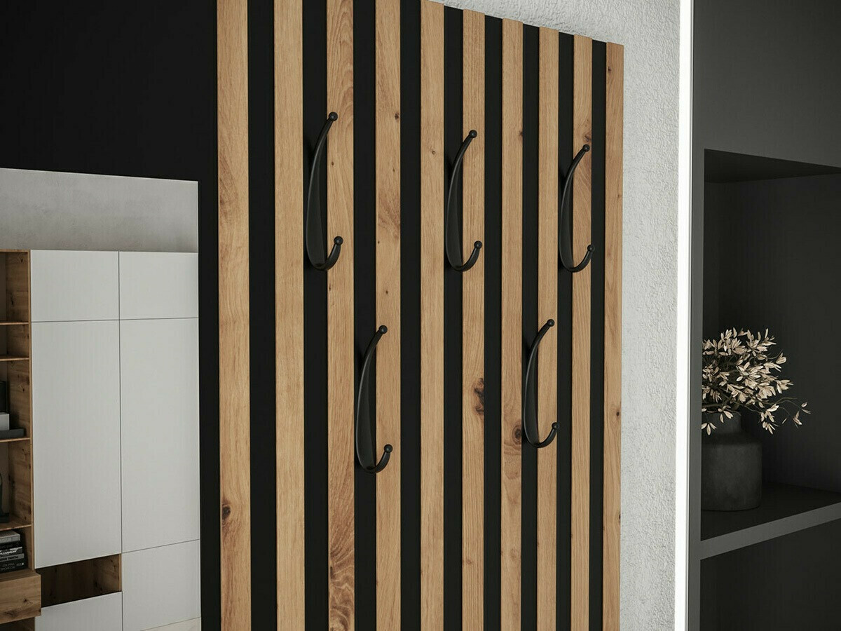 Meuble d'entrée Fabor (Chêne Artisan + Manila 02)