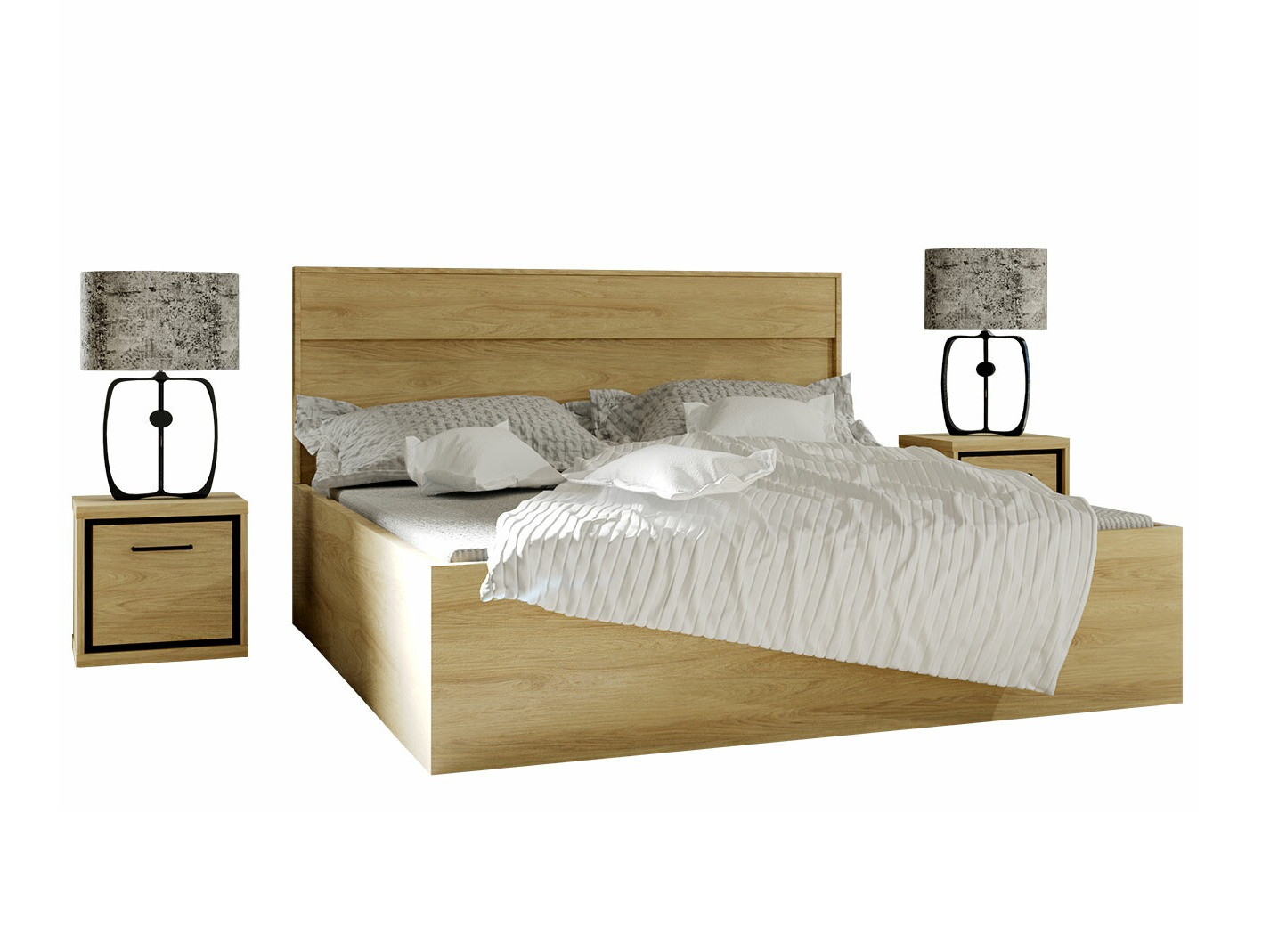 Ensemble de meubles Etrmoni 123 (Clair bois)