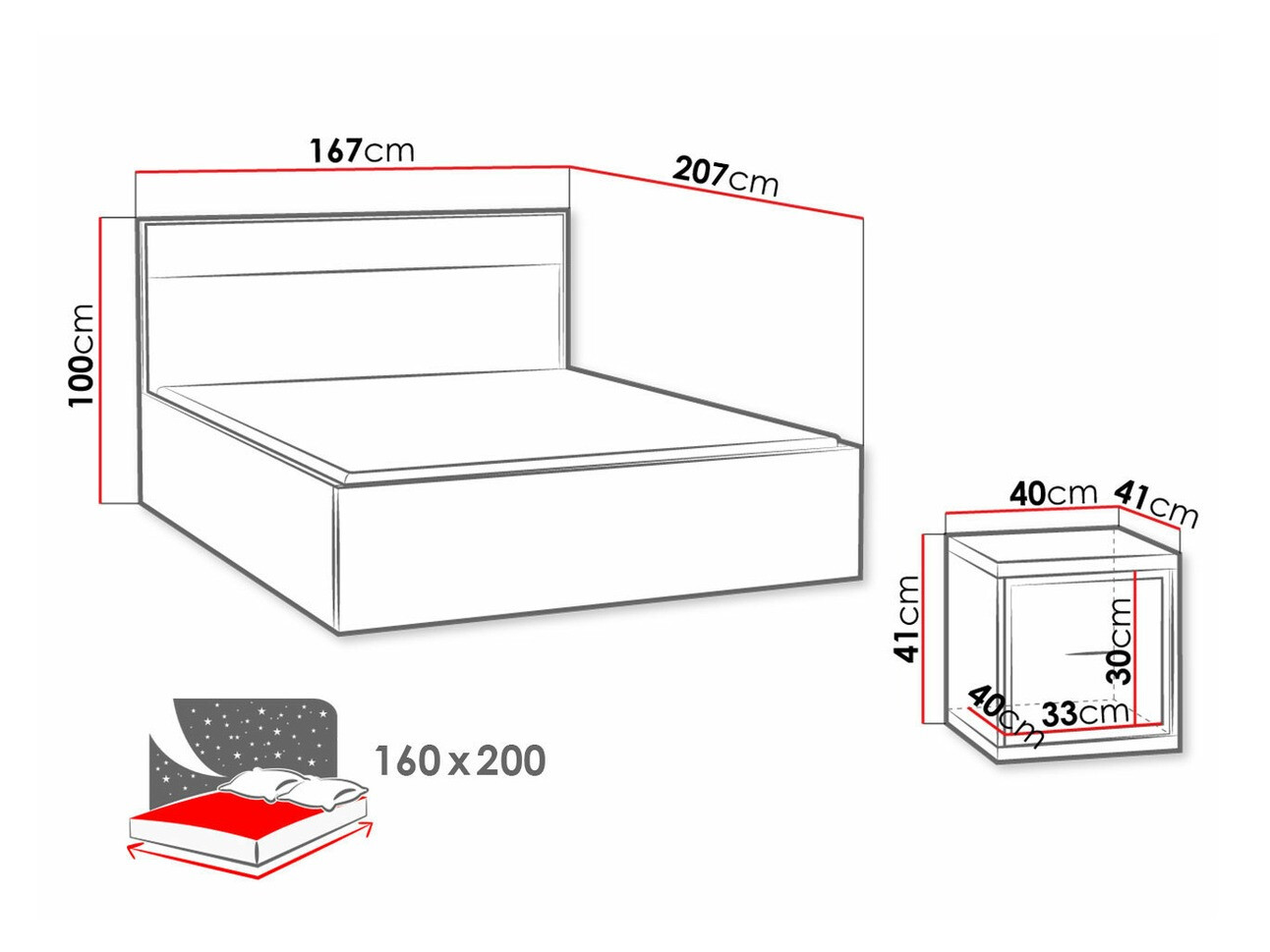Ensemble de meubles Etrmoni 123 (Clair bois)