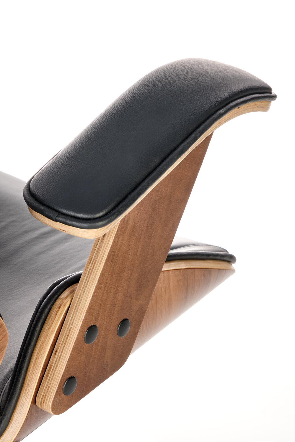 Chaise de bureau Houston 1490 (Noir + Noyer)