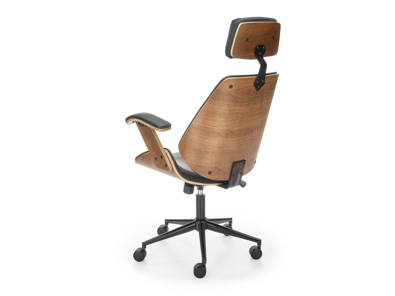 Chaise de bureau Houston 1490 (Noir + Noyer)