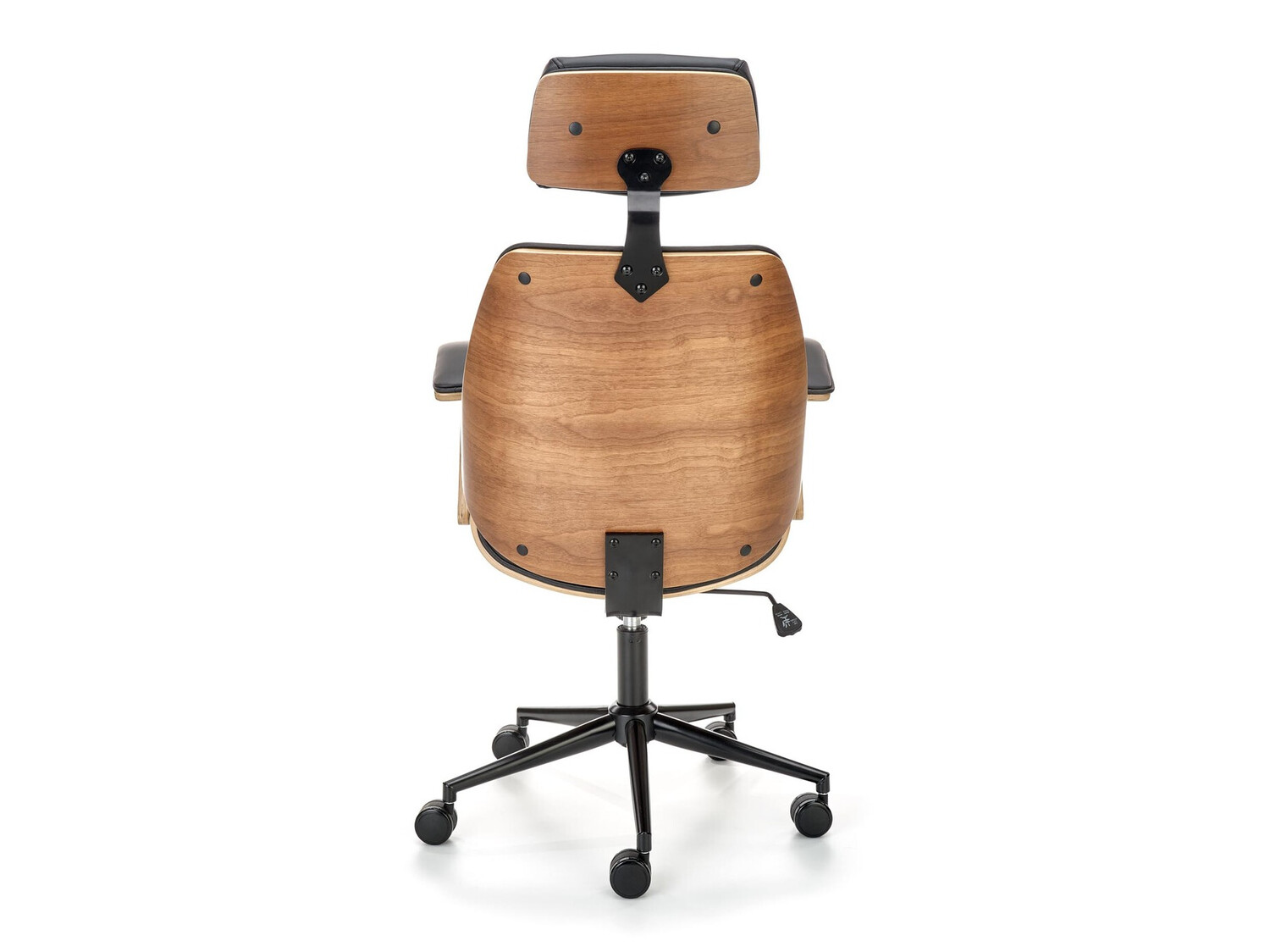 Chaise de bureau Houston 1490 (Noir + Noyer)