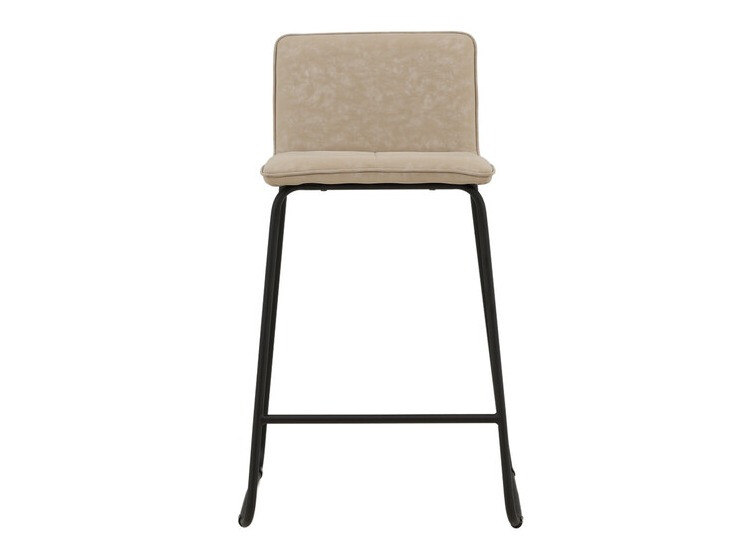 Chaise de bar mi-hauteur Dallas 3235 (Beige + Noir)