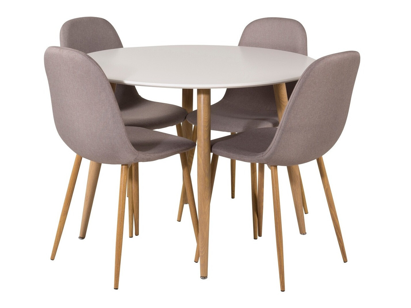 Salle à manger complète Dallas 291 (Gris + Chêne)