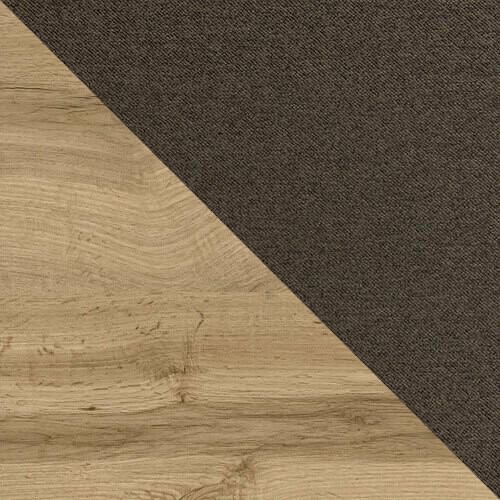 Lit continental Baltimore 182 (Chêne wotan + Faro 5)