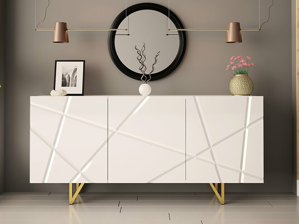 Buffet Audis (Blanc + Blanc brillant)