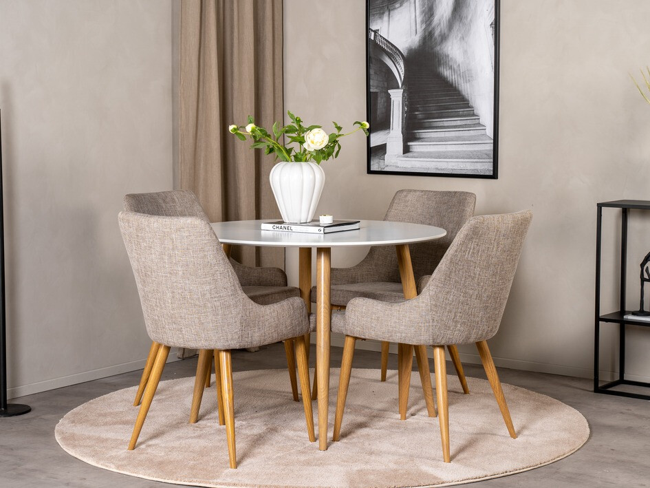 Chaise Dallas 222 (Gris + Marron)