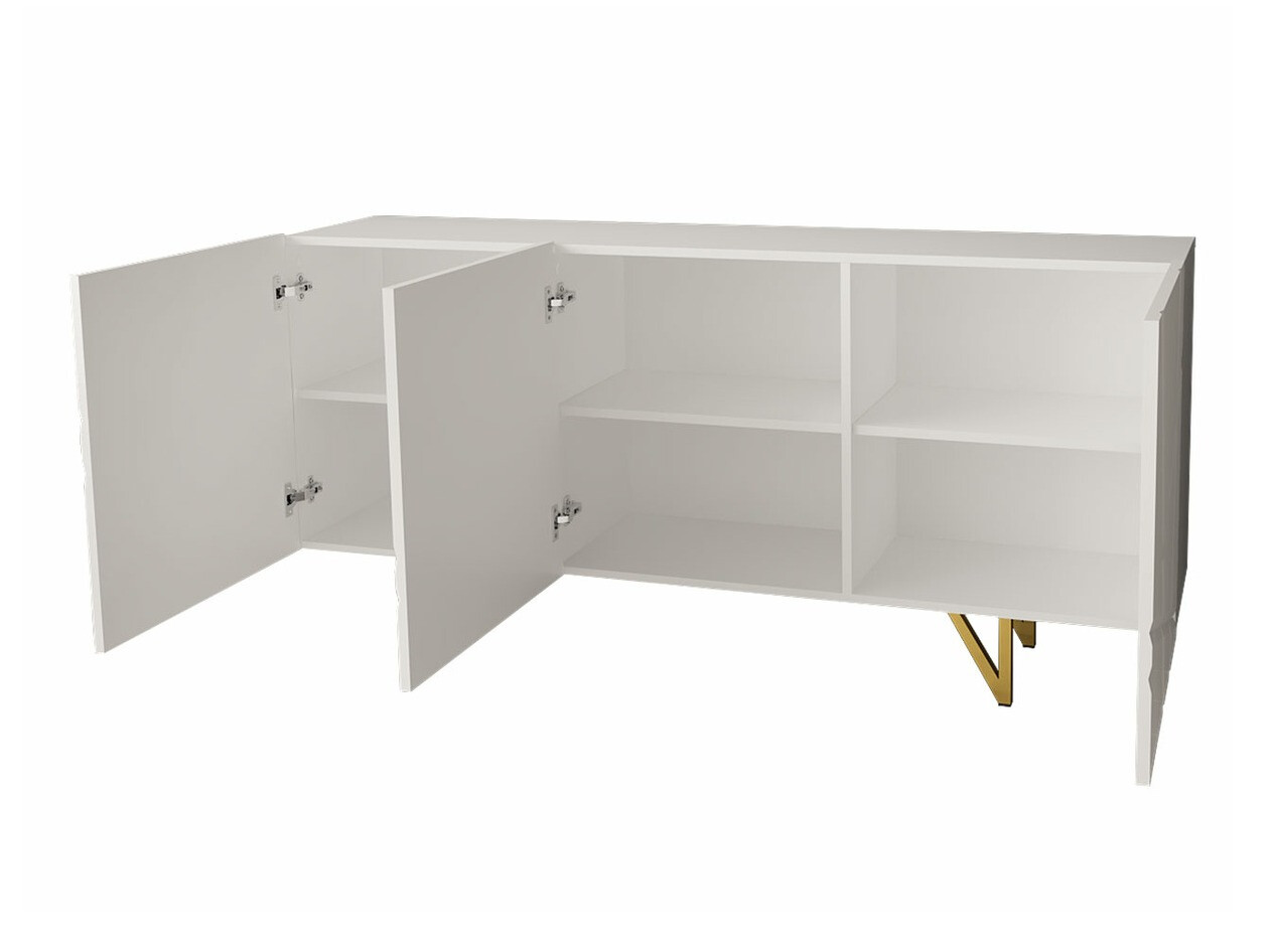 Ensemble de salon Audis (Blanc + Blanc brillant)