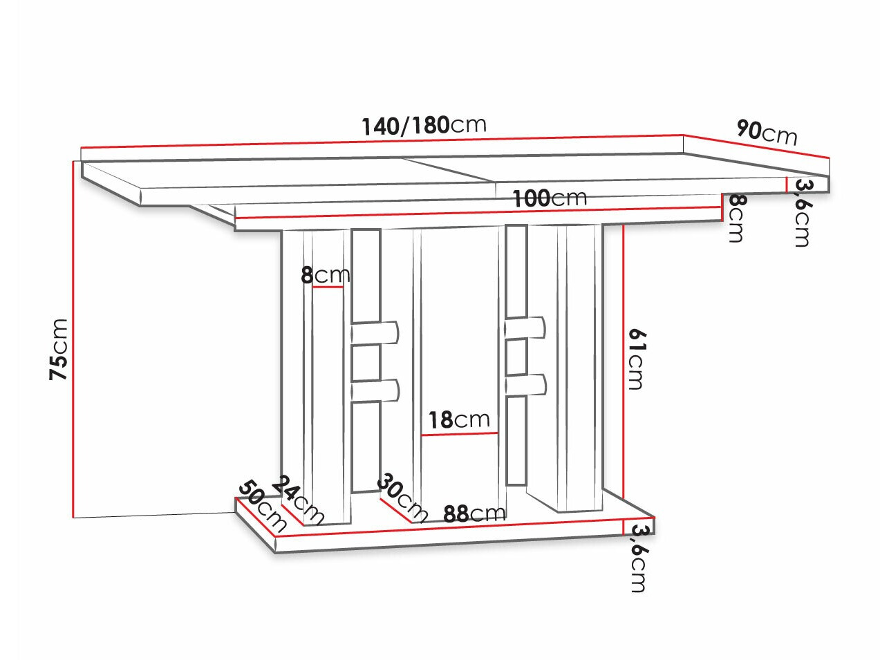 Table Goodyear 126
