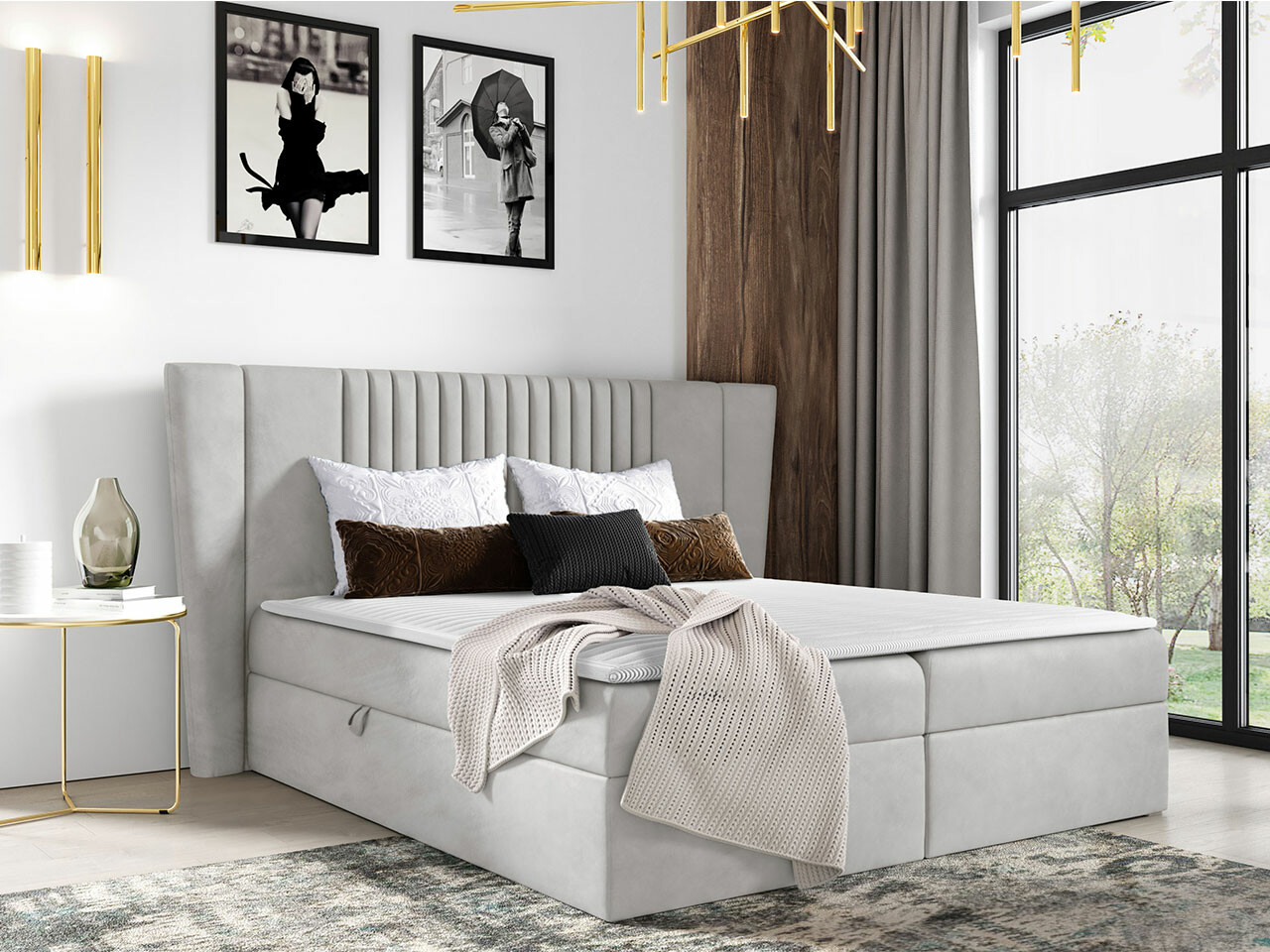 Lit boxspring Fenestra (Magic Velvet 2239)