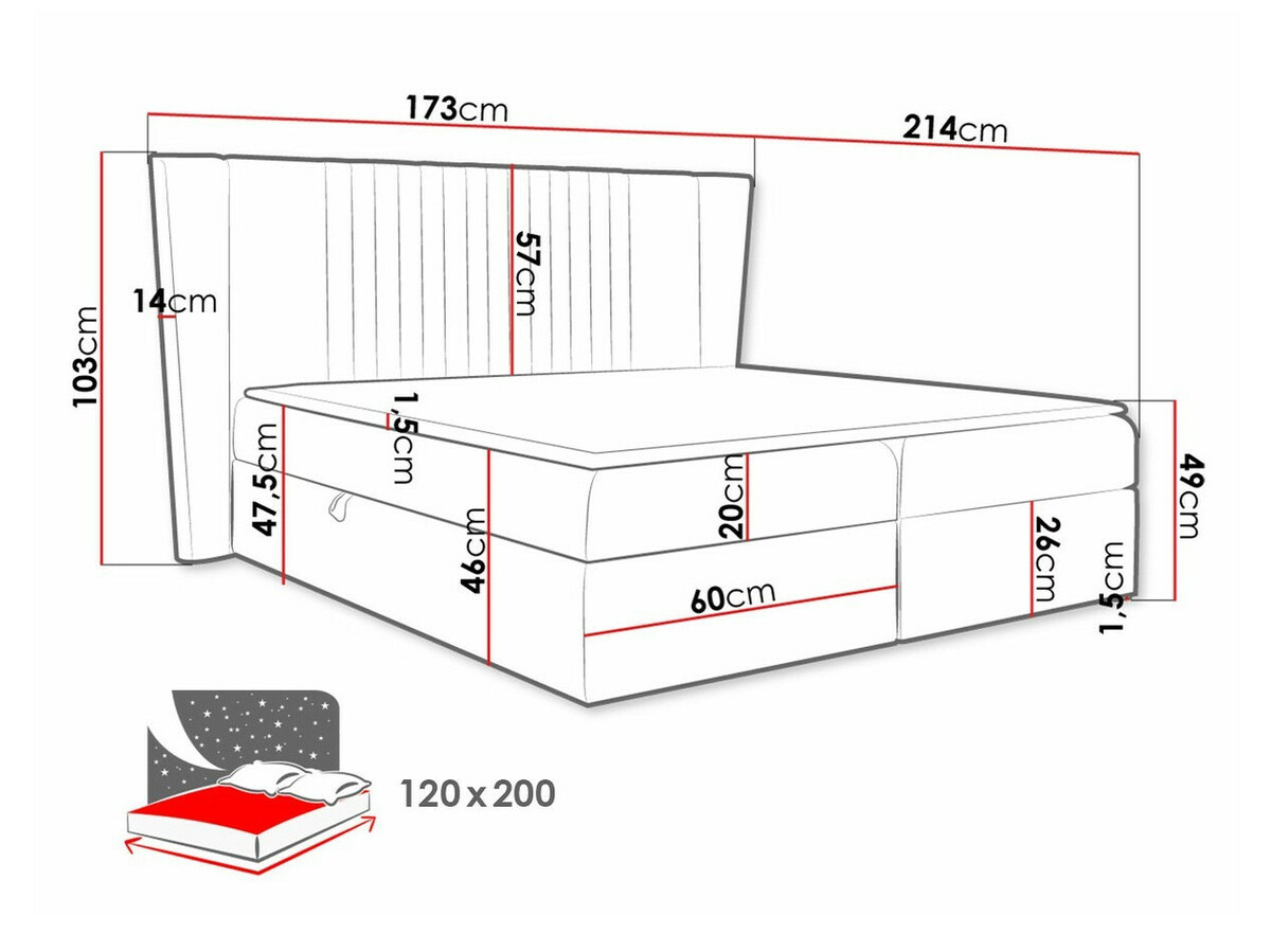 Lit continental Fenestra (Magic Velvet 2239)