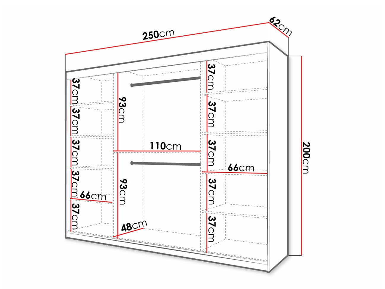 Armoire Ferfere 105 (Blanc)
