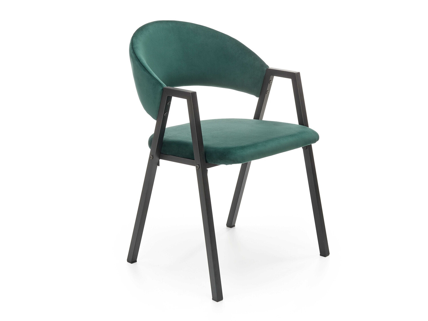 Chaise Houston 1348 (Vert foncé + Noir)