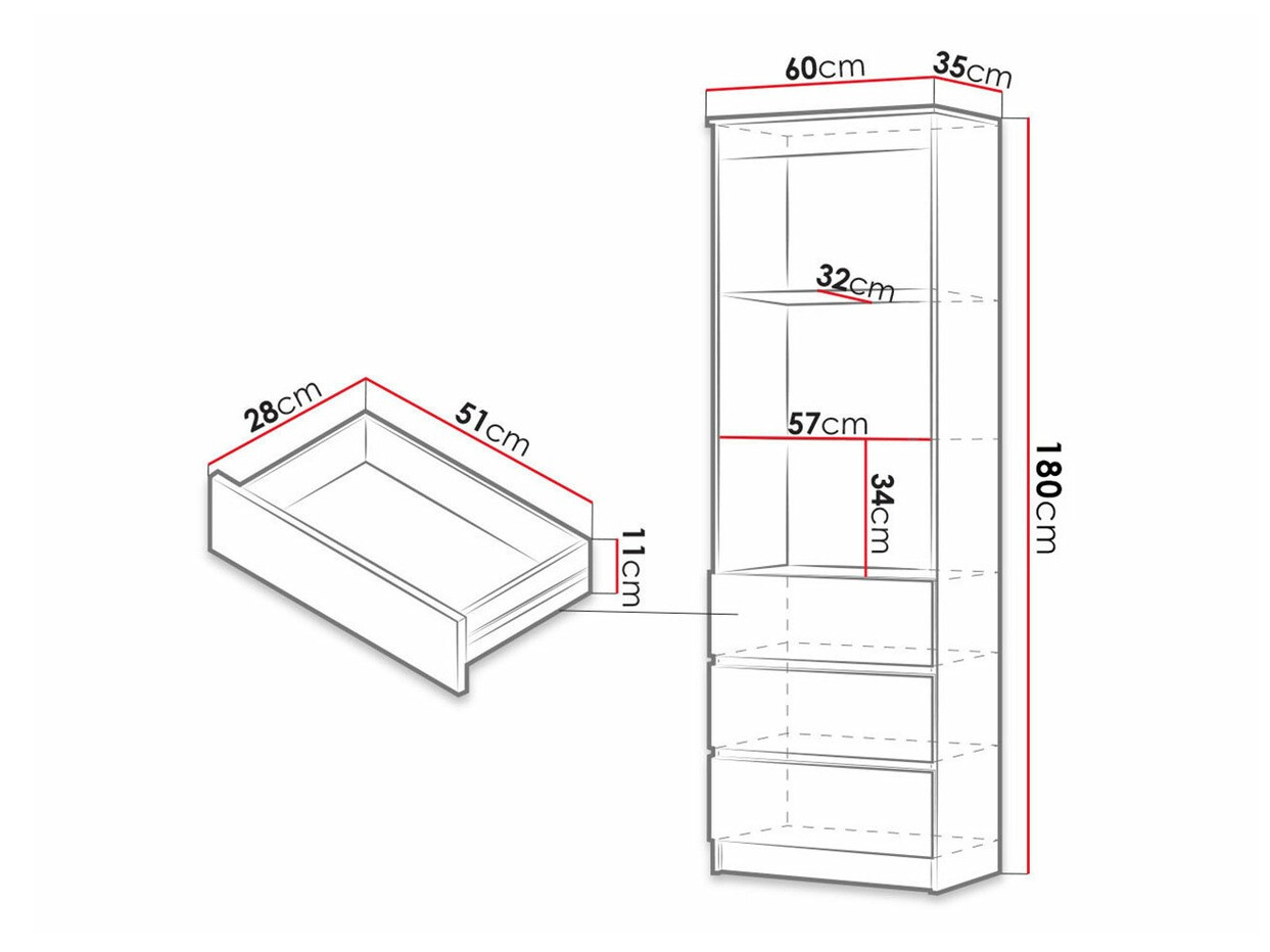Étagère Comfivo Gallus (Sonoma chêne)