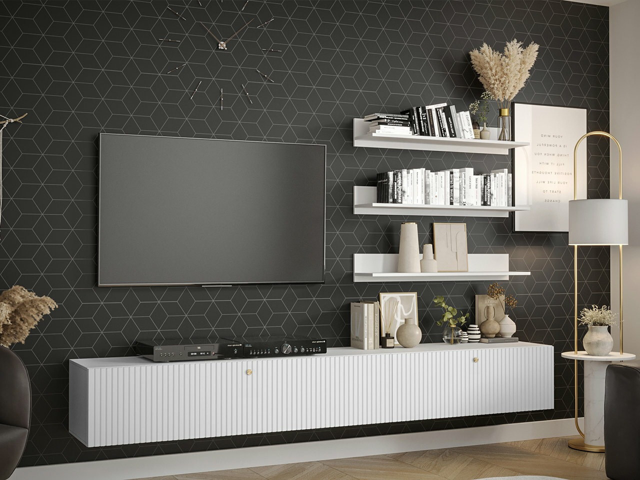 Ensemble de salon Anulio X (Blanc)