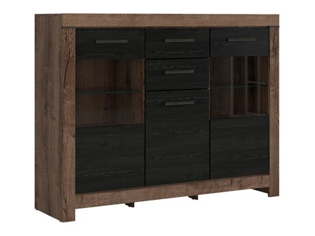Commode Dunfelu 108 (Chêne du Monastery + Chêne noir)