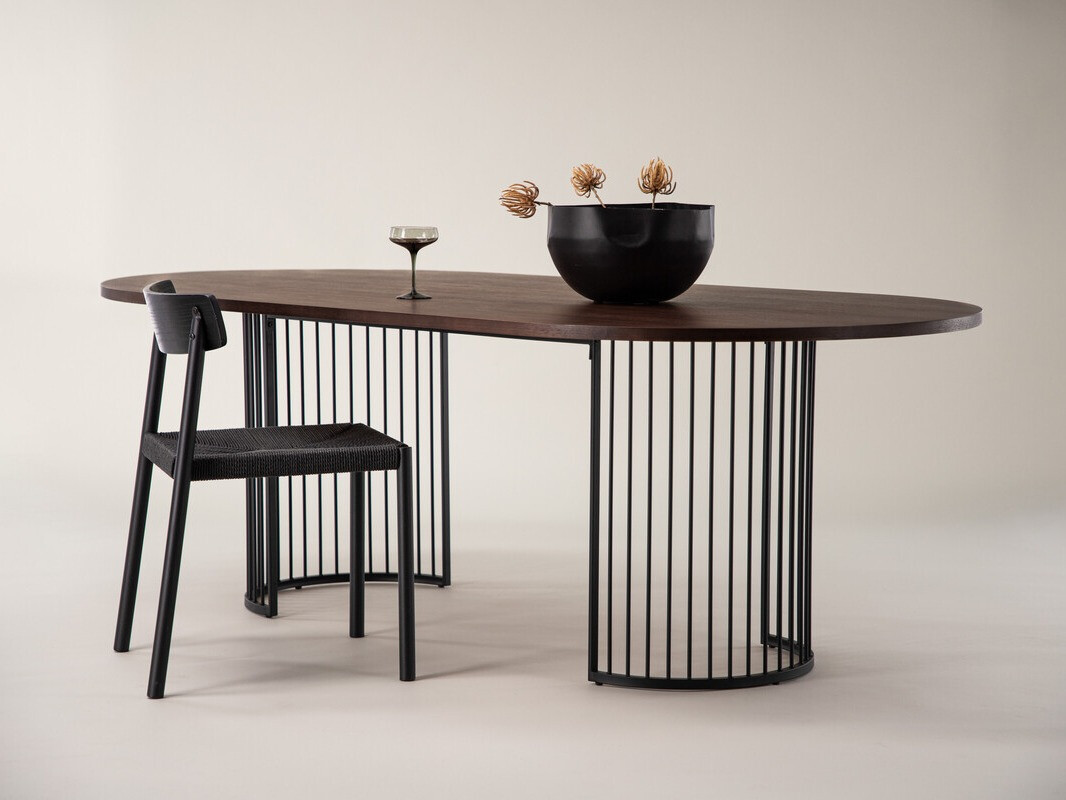 Table Dallas 3276 (Noix + Noir)
