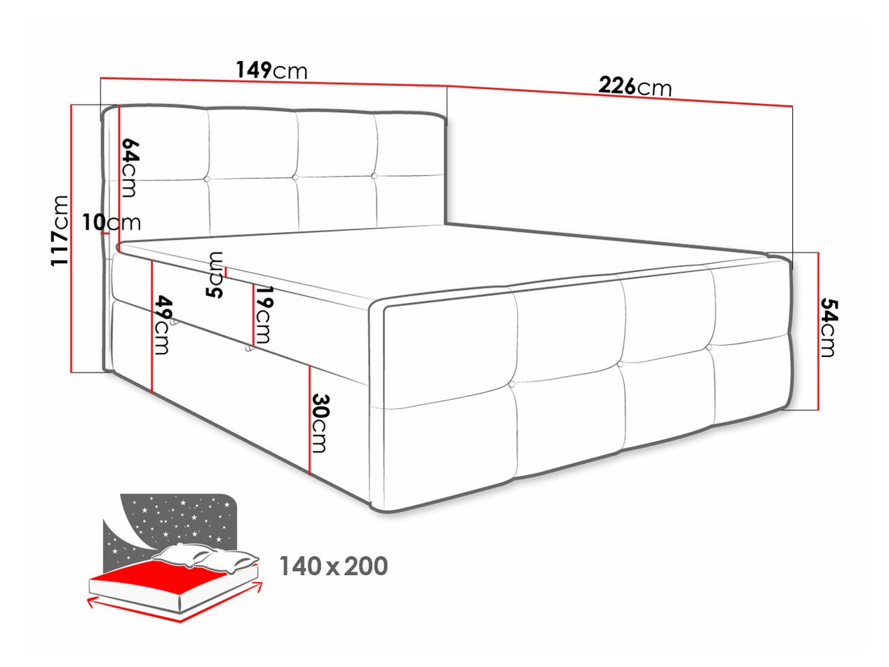 Lit continental ComfiDream Tirara (Fresh 1)