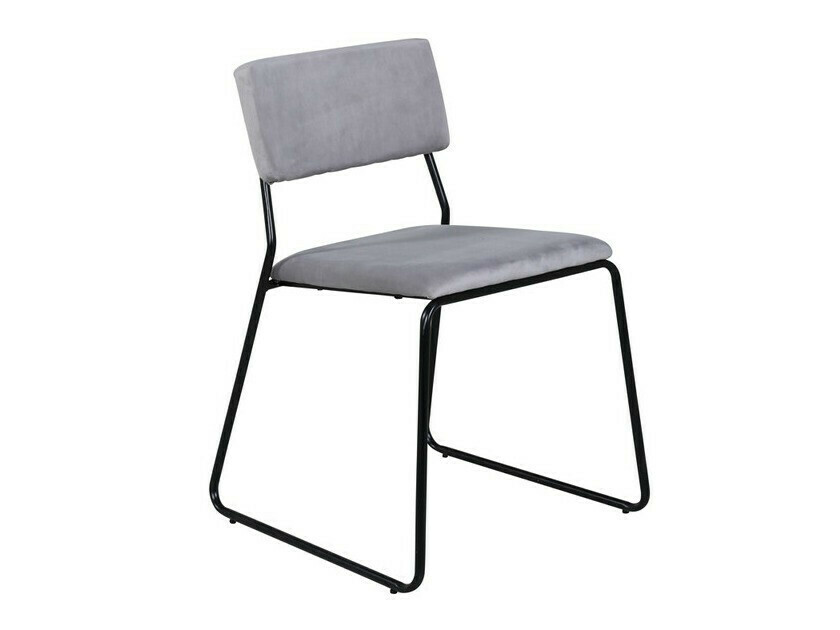 Salle à manger complète Dallas 3322 (Noir + Gris clair)