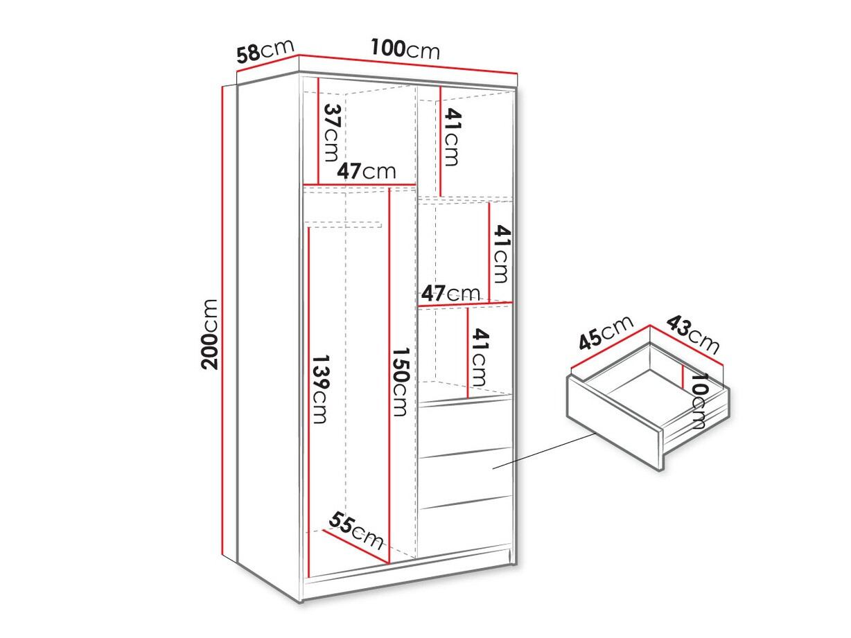 Armoire Collis III (Chêne wotan)