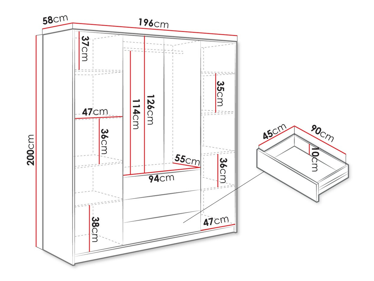 Armoire Collis V (Chêne wotan)