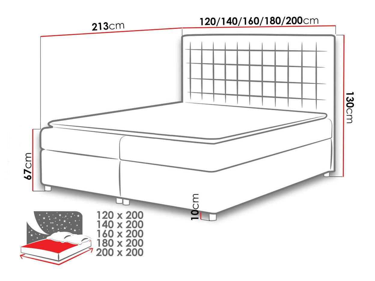 Lit boxspring Panis (Bristol 2447)