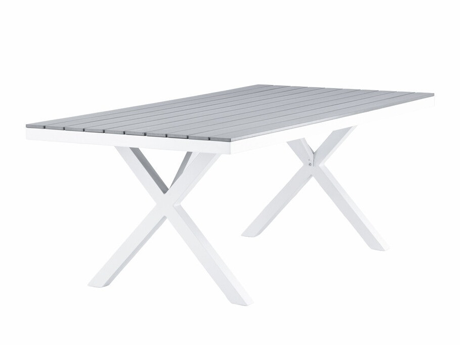 Table de jardin Dallas 3392 (Gris + Blanc)