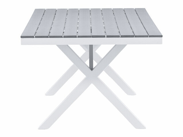 Table de jardin Dallas 3392 (Gris + Blanc)