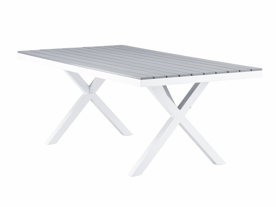 Table de jardin Dallas 3392 (Gris + Blanc)