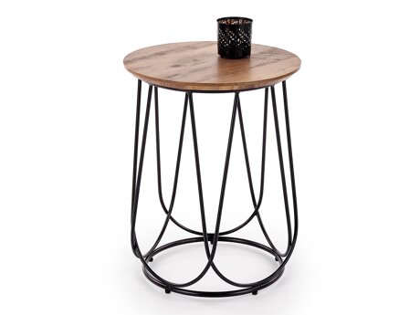 Table d&#39;appoint Houston 1054 (Noix + Noir)
