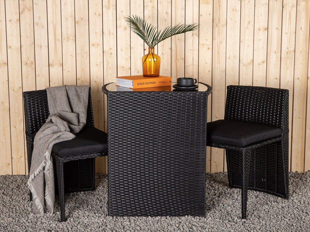 Ensemble de balcon Dallas 3458 (Noir)