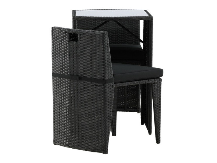 Ensemble de balcon Dallas 3458 (Noir)