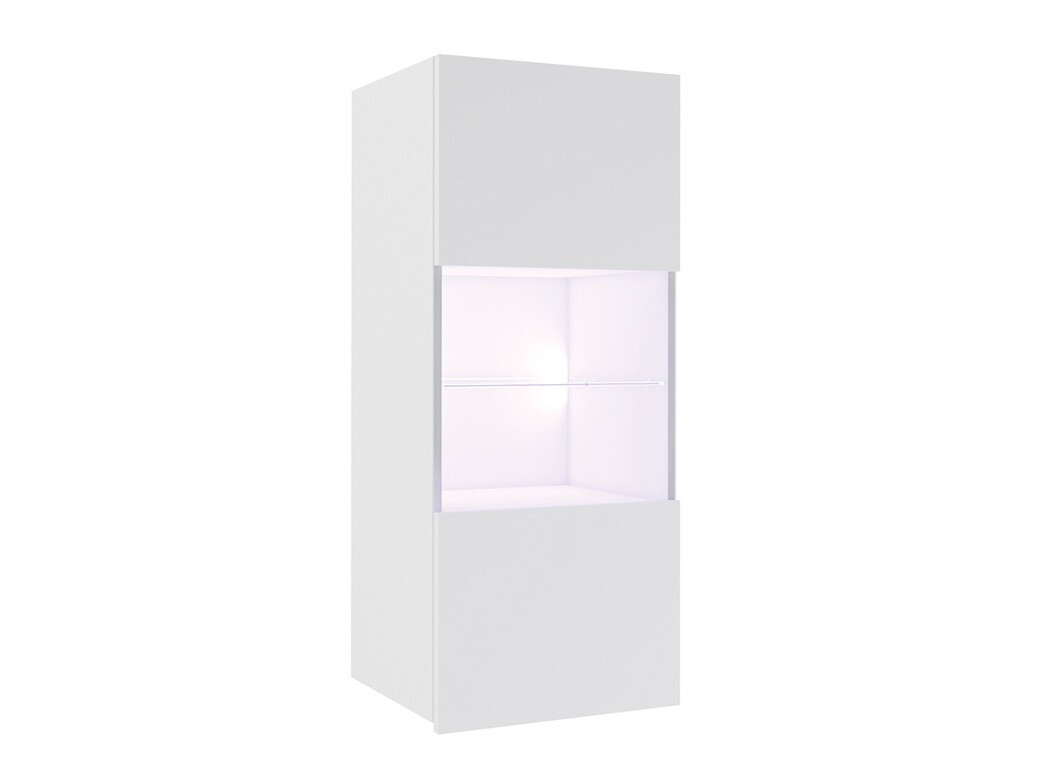 Armoire murale Remus I (Blanc + Blanc brillant)