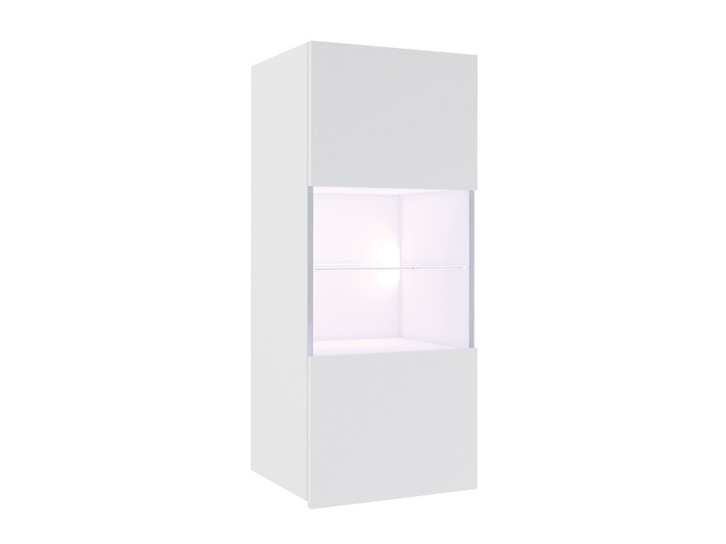 Armoire murale Remus I (Blanc + Blanc brillant)