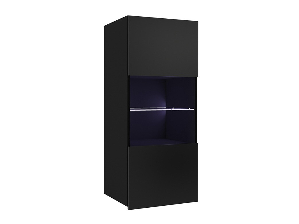 Armoire murale Remus I (Noir + Noir brillant)