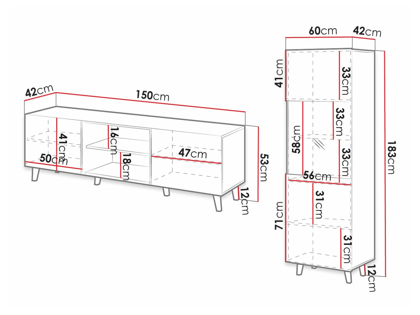 Ensemble de salon Dicto I (Blanc)