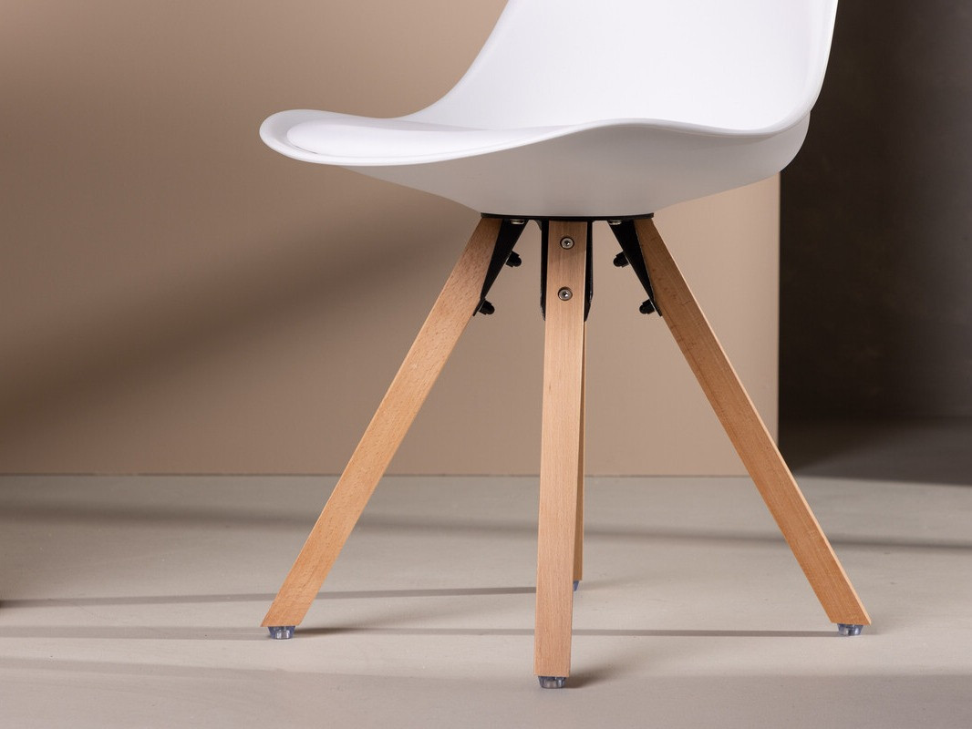 Chaise Dallas 3478 (Blanc + Clair bois)