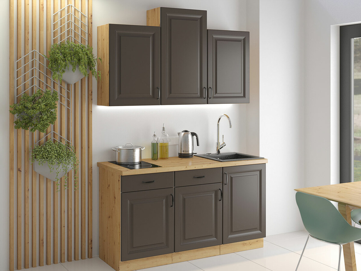 Armoire modulaire pour évier avec portes Retro Grey 106