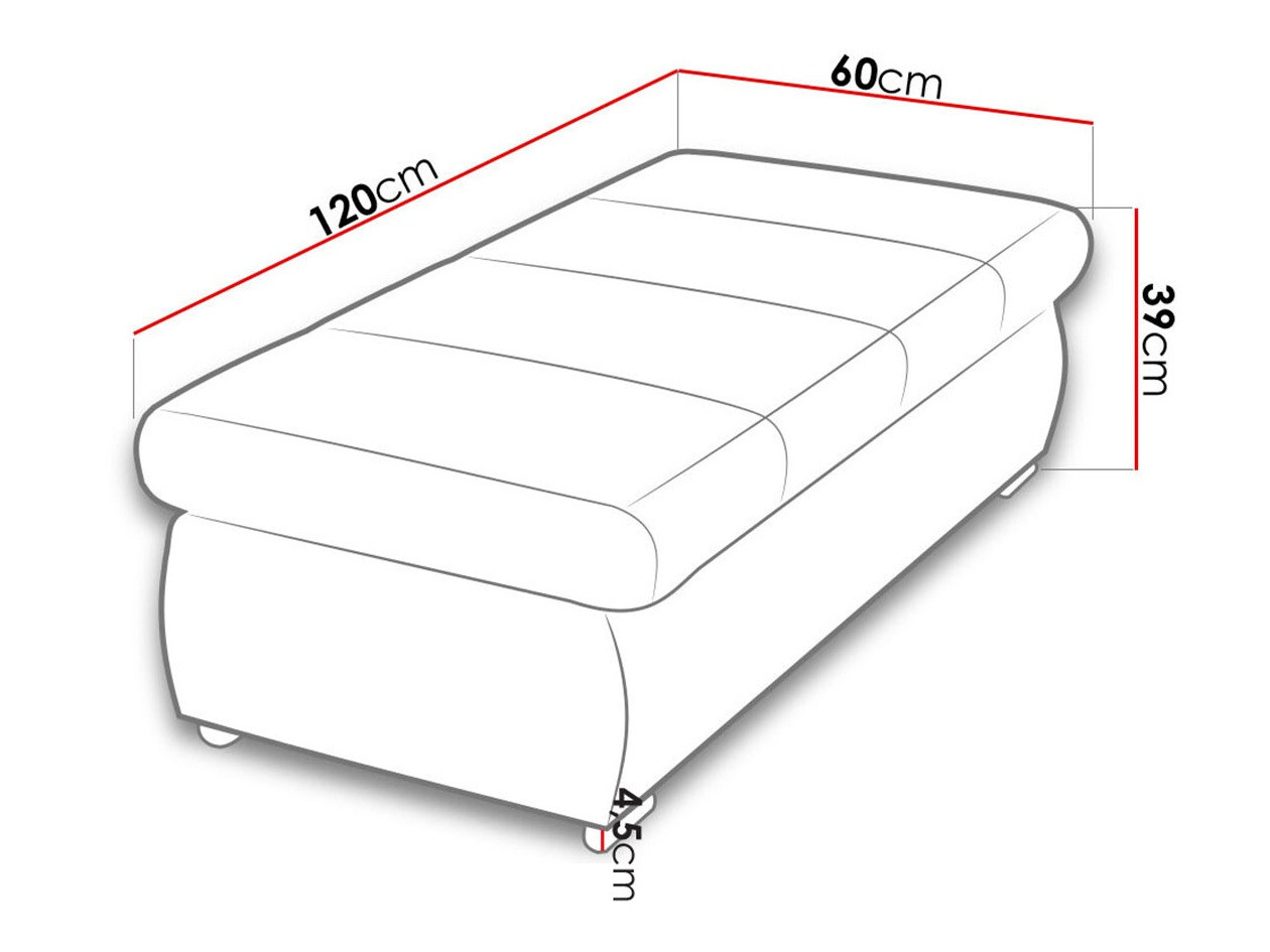 Banc rembourré Comfivo Nitor I (Venus Velvet 2932)