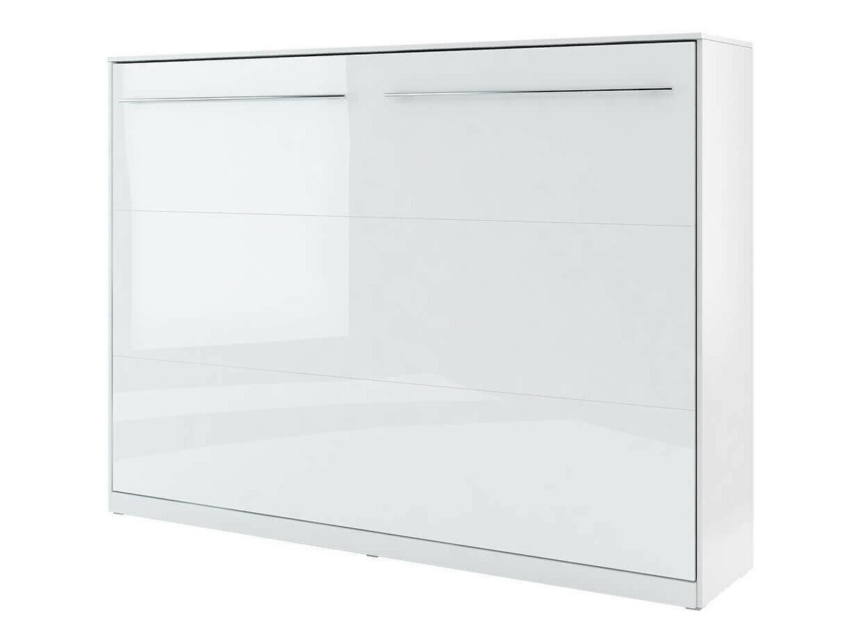Lit escamotable Concept Pro Lenart IV (Blanc + Blanc brillant)