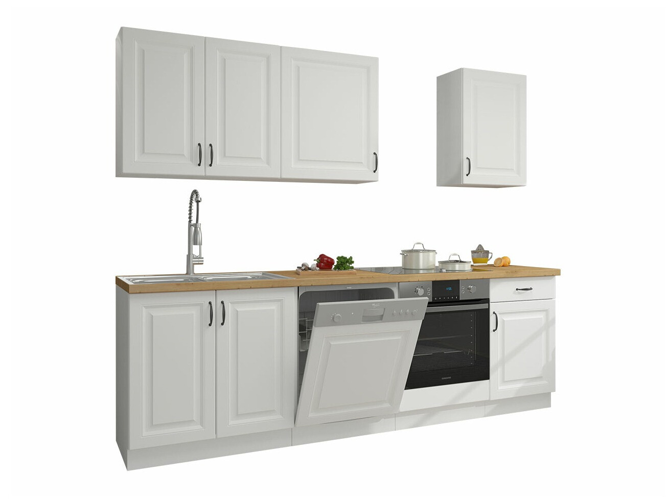 Cuisine complète modulaire Retro White 150