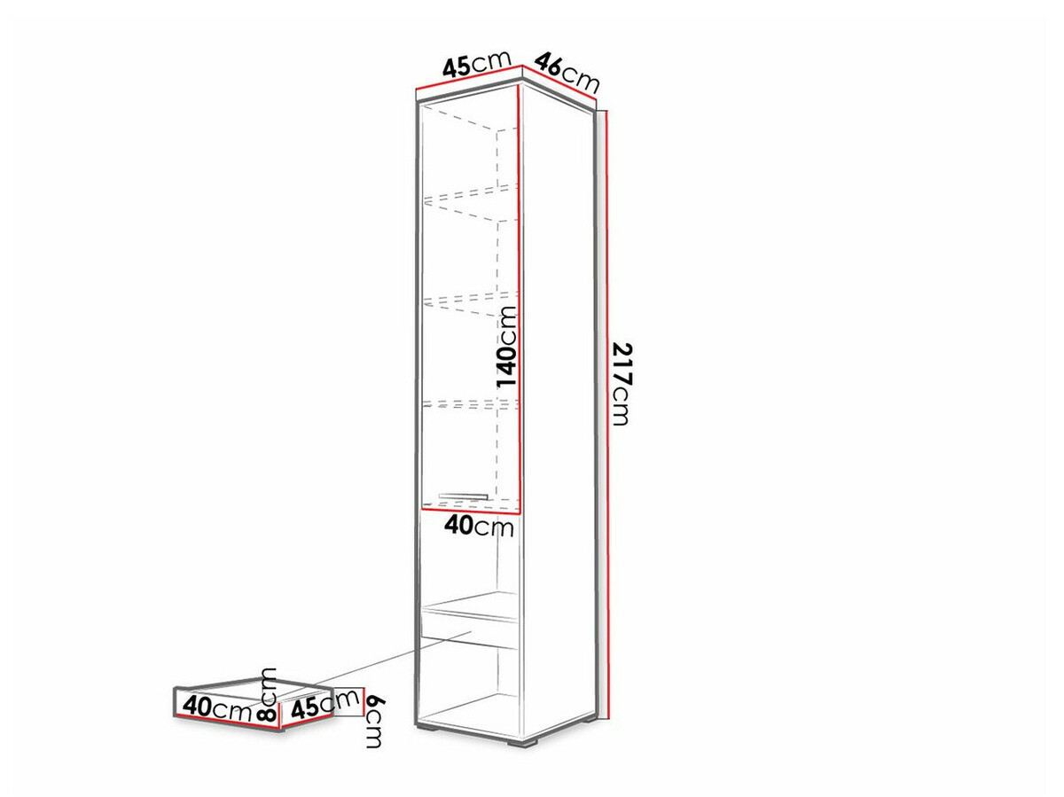 Étagère Concept Pro Lenart (Gris)