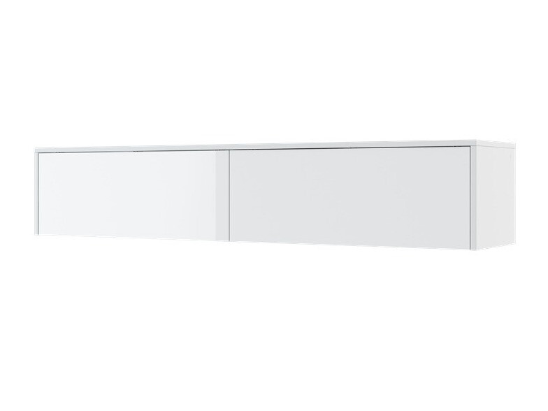 Armoire murale Concept Pro Lenart (Blanc brillant + Blanc)
