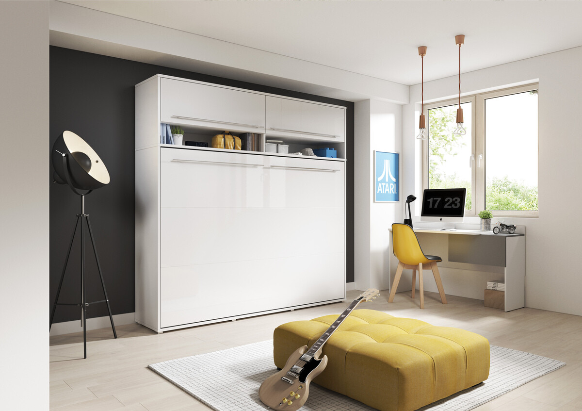 Lit escamotable Concept Pro Lenart IV (Blanc)