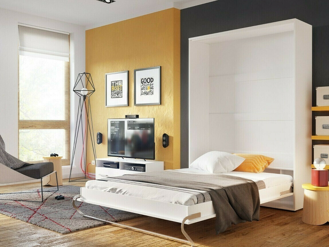 Lit escamotable Concept Pro Lenart III (Blanc)
